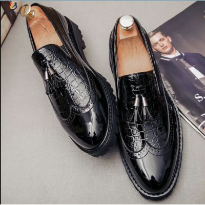 DEPALLY CLASSIC TIE BROGUE DESIGNERS SHOES BLACK